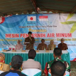 Handover Ceremony for the Project for Improvement of the Water Supply System in Pagergunung, Blitar, East Java